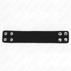 Kink - Anneau Pénis En Cuir Avec Fermeture À Pression 18,5 X 3,3 Cm